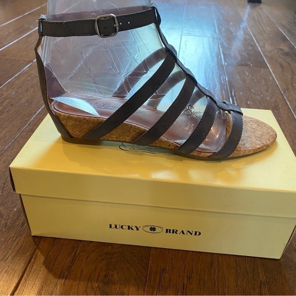Lucky Brand Gladiator Wedge Sandal 8.5